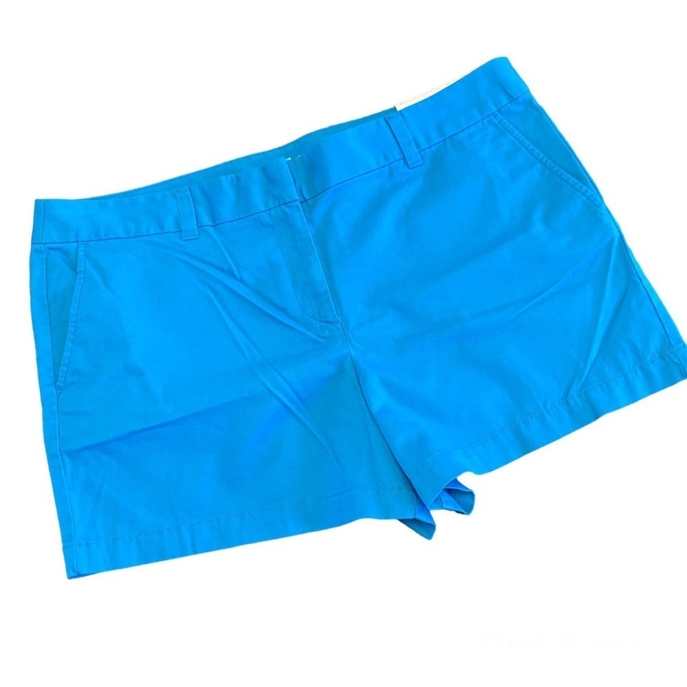 Loft Original Straight Through Hip & Thigh Blue Shorts Size 14